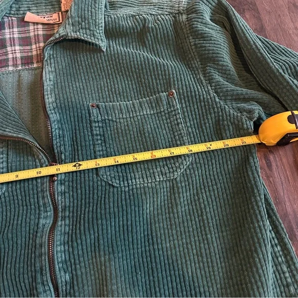 Vintage Sutton Supply Co. Teal Corduroy Zip Jacket (M) 100% cotton - Picture 8 of 8